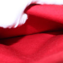 CHANEL Matelasse Chain Shoulder Bag Cotton Red Gold CC Auth 99908-30