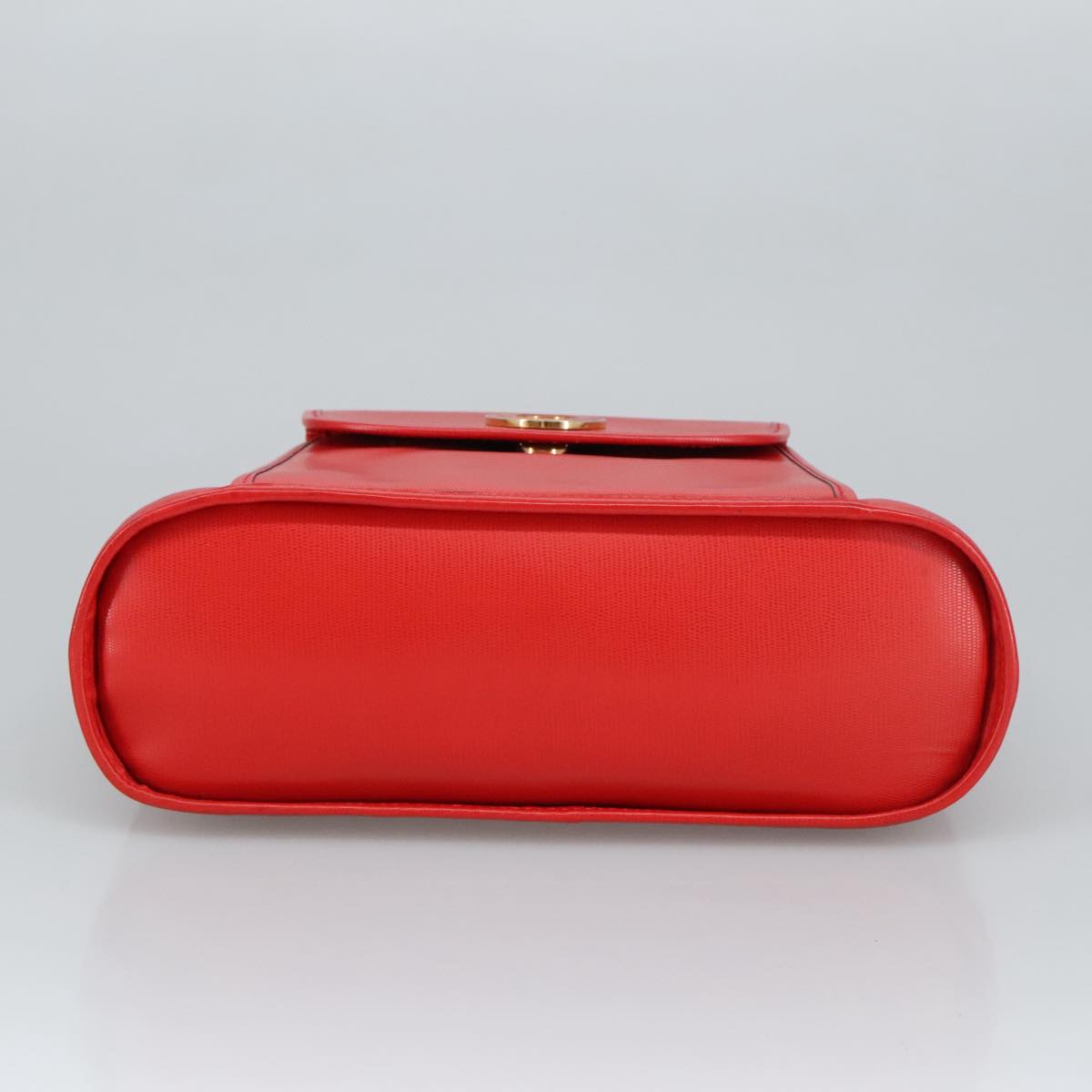 CELINE Hand Bag Leather 2way Red Auth 99916