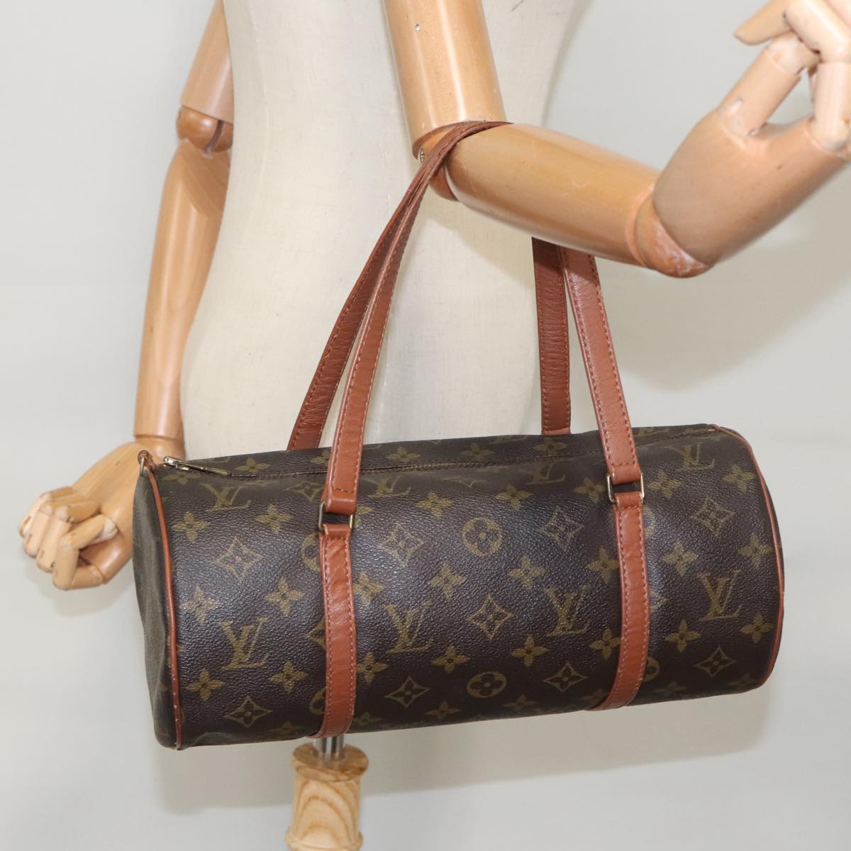 LOUIS VUITTON Monogram Papillon 30 Hand Bag M51385 LV Auth 99921