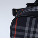 Burberrys Nova Check Shoulder Bag Canvas Navy Gold Auth 99926-9