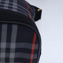 Burberrys Nova Check Shoulder Bag Canvas Navy Gold Auth 99926-14