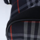 Burberrys Nova Check Shoulder Bag Canvas Navy Gold Auth 99926-15