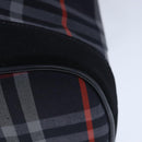 Burberrys Nova Check Shoulder Bag Canvas Navy Gold Auth 99926-16