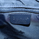 Burberrys Nova Check Shoulder Bag Canvas Navy Gold Auth 99926-10