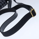 Burberrys Nova Check Shoulder Bag Canvas Navy Gold Auth 99926-7