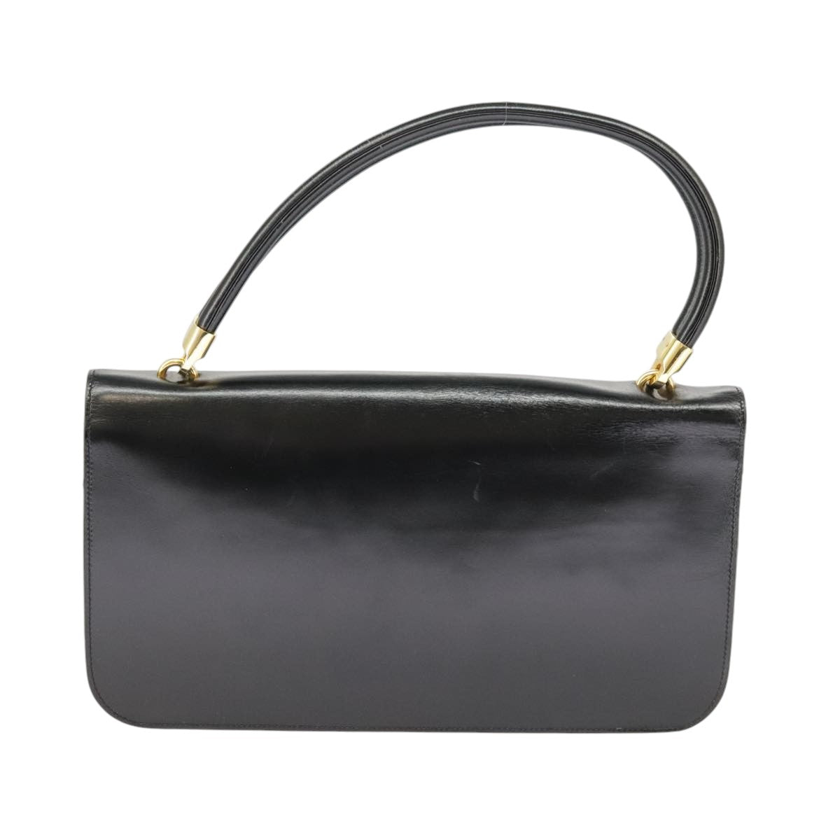 Christian Dior Hand Bag Leather Black Auth 99934 - 0