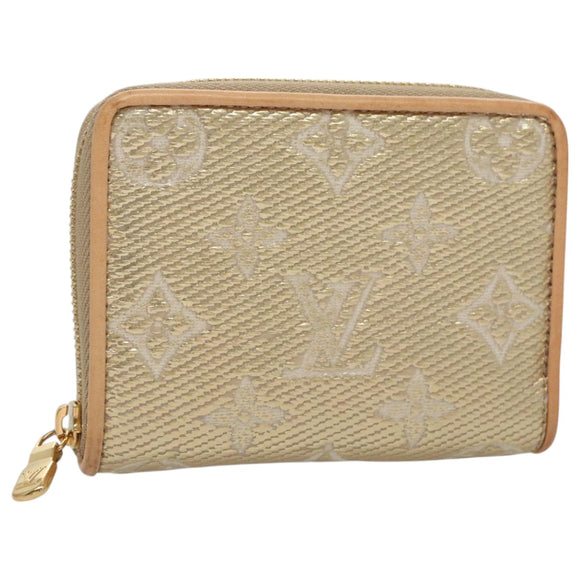 LOUIS VUITTON Monogram Laminated Jacquard Zippy Coin Purse M82483 Auth 99940M