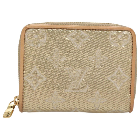 LOUIS VUITTON Monogram Laminated Jacquard Zippy Coin Purse M82483 Auth 99940M