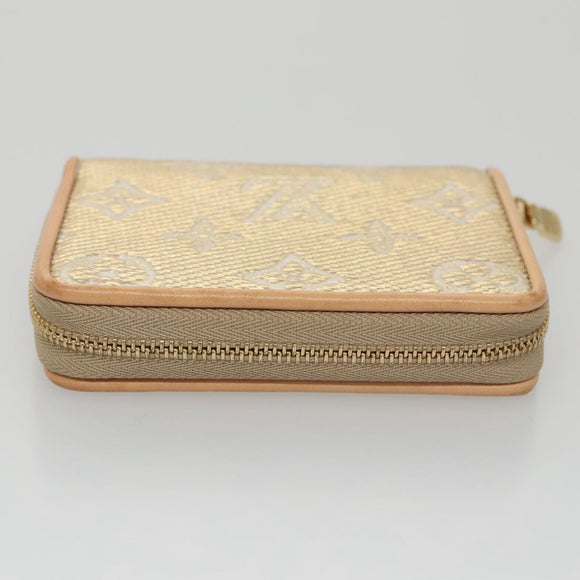 LOUIS VUITTON Monogram Laminated Jacquard Zippy Coin Purse M82483 Auth 99940M