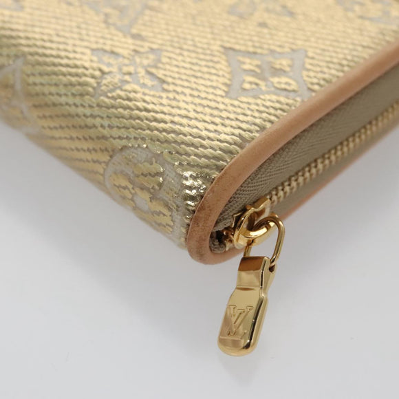 LOUIS VUITTON Monogram Laminated Jacquard Zippy Coin Purse M82483 Auth 99940M