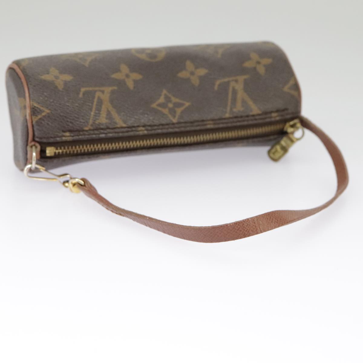 LOUIS VUITTON Monogram Papillon Pouch LV Auth 99943