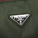 PRADA Hand Bag Nylon Green Auth 99953-19