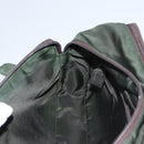 PRADA Hand Bag Nylon Green Auth 99953-22
