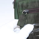 PRADA Hand Bag Nylon Green Auth 99953-25