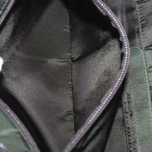 PRADA Hand Bag Nylon Green Auth 99953