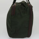 PRADA Hand Bag Nylon Green Auth 99953-3