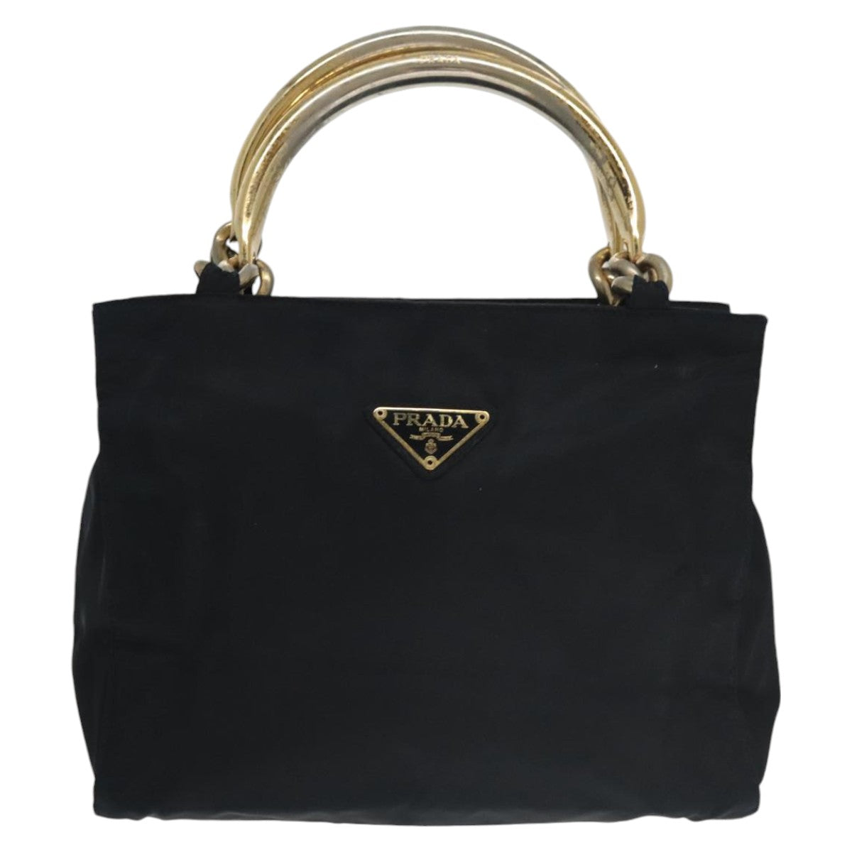 PRADA Hand Bag Nylon Navy Auth 99955 - 0