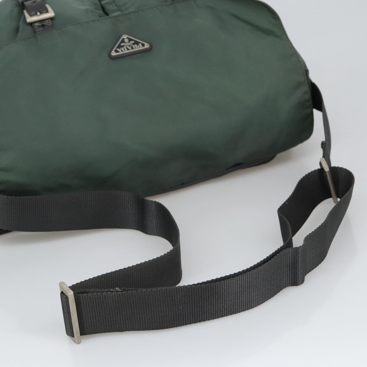 PRADA Shoulder Bag Nylon Green Auth 99958