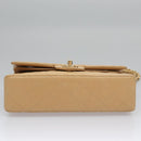 CHANEL Matelasse 25 Chain Shoulder Bag Lamb Skin Beige Gold CC Auth 99970SAV-5