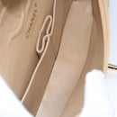 CHANEL Matelasse 25 Chain Shoulder Bag Lamb Skin Beige Gold CC Auth 99970SAV-9