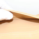 CHANEL Matelasse 25 Chain Shoulder Bag Lamb Skin Beige Gold CC Auth 99970SAV-35