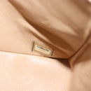 CHANEL Matelasse 25 Chain Shoulder Bag Lamb Skin Beige Gold CC Auth 99970SAV-10