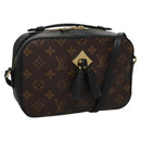 LOUIS VUITTON Monogram Saintonge Shoulder Bag Black M43555 LV Auth 99976SA-1