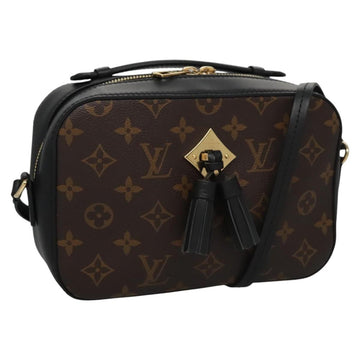 LOUIS VUITTON Monogram Saintonge Shoulder Bag Black M43555 LV Auth 99976SA