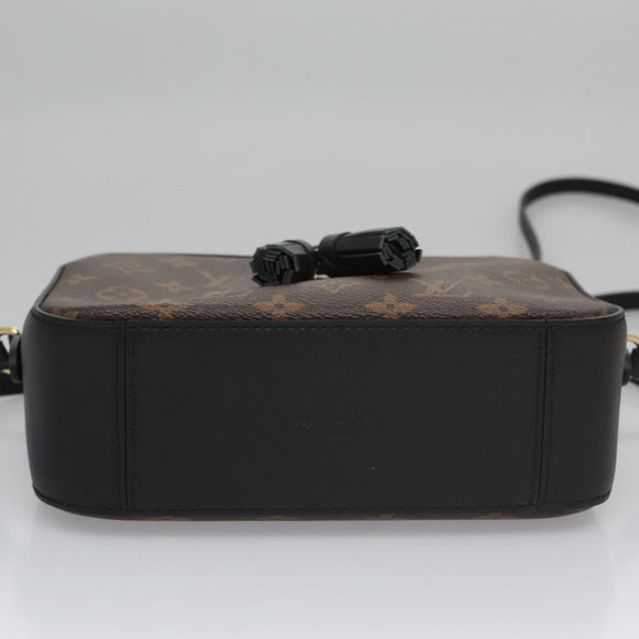 LOUIS VUITTON Monogram Saintonge Shoulder Bag Black M43555 LV Auth 99976SA