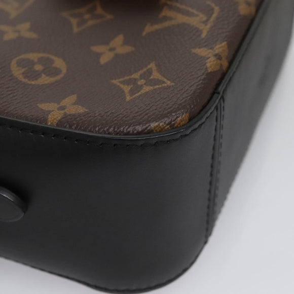 LOUIS VUITTON Monogram Saintonge Shoulder Bag Black M43555 LV Auth 99976SA