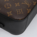LOUIS VUITTON Monogram Saintonge Shoulder Bag Black M43555 LV Auth 99976SA-14