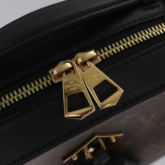 LOUIS VUITTON Monogram Saintonge Shoulder Bag Black M43555 LV Auth 99976SA