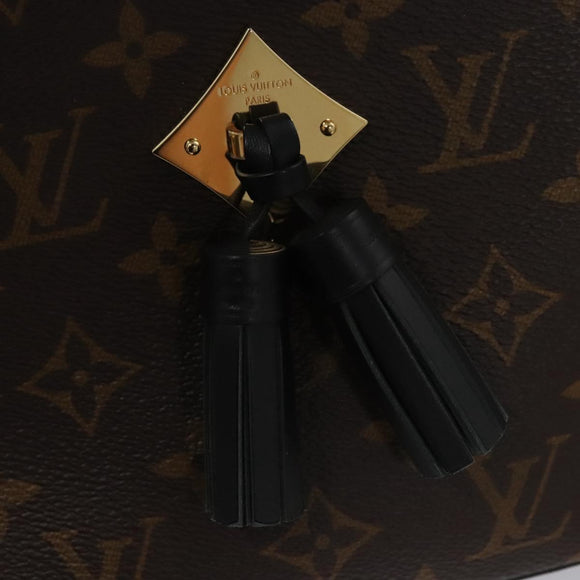 LOUIS VUITTON Monogram Saintonge Shoulder Bag Black M43555 LV Auth 99976SA