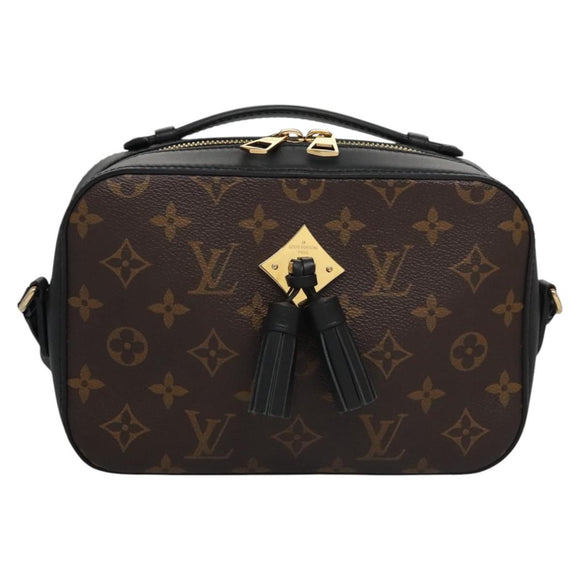 LOUIS VUITTON Monogram Saintonge Shoulder Bag Black M43555 LV Auth 99976SA