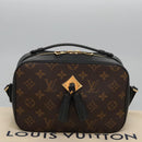 LOUIS VUITTON Monogram Saintonge Shoulder Bag Black M43555 LV Auth 99976SA-25