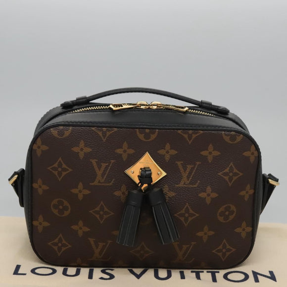 LOUIS VUITTON Monogram Saintonge Shoulder Bag Black M43555 LV Auth 99976SA
