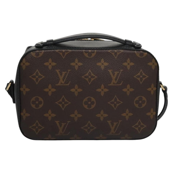 LOUIS VUITTON Monogram Saintonge Shoulder Bag Black M43555 LV Auth 99976SA