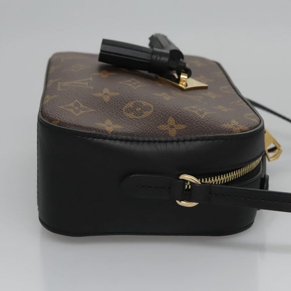 LOUIS VUITTON Monogram Saintonge Shoulder Bag Black M43555 LV Auth 99976SA