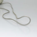 LOEWE Fringe Shoulder Bag Leather Silver tone Auth 99979-7