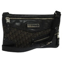 Christian Dior Trotter Canvas Shoulder Bag Black Auth 99984-1