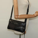 Christian Dior Trotter Canvas Shoulder Bag Black Auth 99984-22