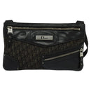 Christian Dior Trotter Canvas Shoulder Bag Black Auth 99984-13