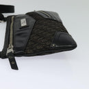 Christian Dior Trotter Canvas Shoulder Bag Black Auth 99984-3