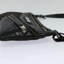 Christian Dior Trotter Canvas Shoulder Bag Black Auth 99984-4