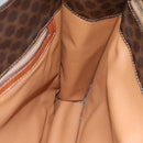 CELINE Macadam Canvas Shoulder Bag PVC Leather Brown Gold Auth 99997-17