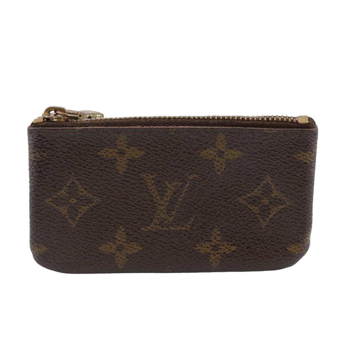 LOUIS VUITTON Monogram Pochette Cles Coin Purse M62650 LV Auth A095