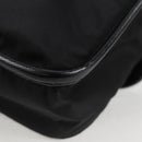 PRADA Shoulder Bag Nylon Black Silver Auth am8599V-18