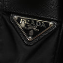 PRADA Shoulder Bag Nylon Black Silver Auth am8599V-19