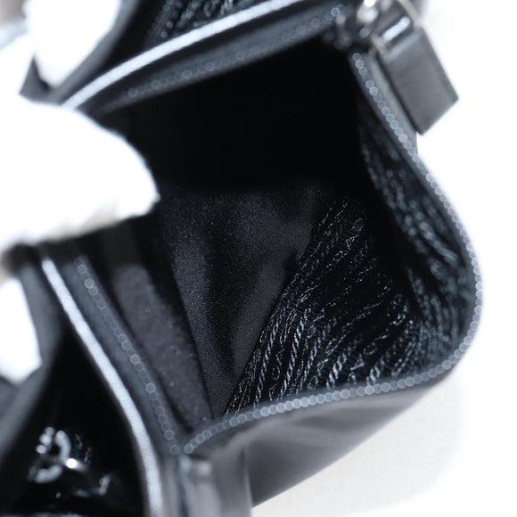 PRADA Shoulder Bag Nylon Black Silver Auth am8599V