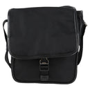 PRADA Shoulder Bag Nylon Black Silver Auth am8599V-13